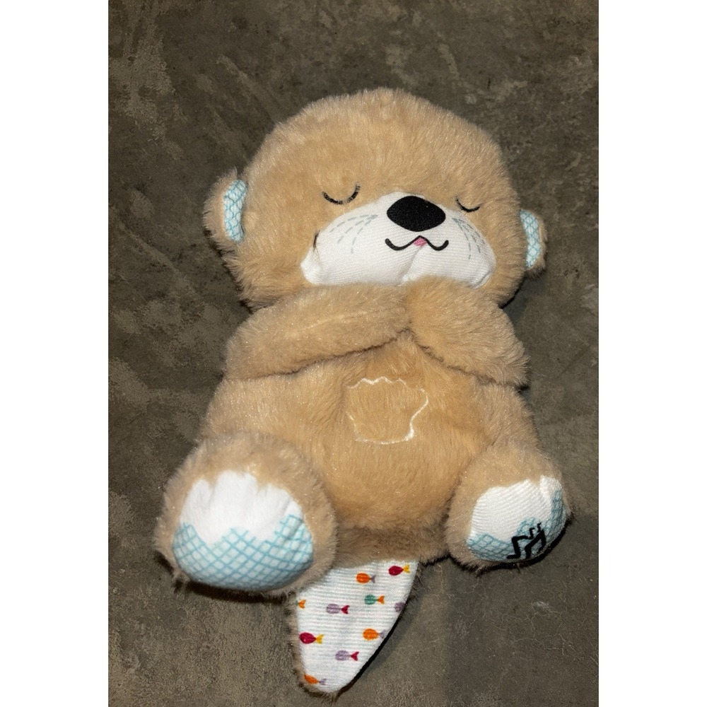 Fisher Price Soothe and Snuggle Otter Sound Machine Musical Breathing Baby Plush